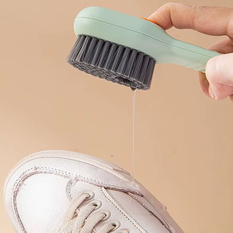 Multifunction Automatic Soap Liquid Adding Shoe Brush Soft-Bristled Clothes Brush Clothing Board Brush Soap Dispenser Brush