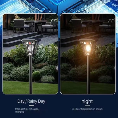 2-in-1 Solar Outdoor Camping & Garden Lamps - LED Induction Wall & Floor Lighting for Stunning Landscapes