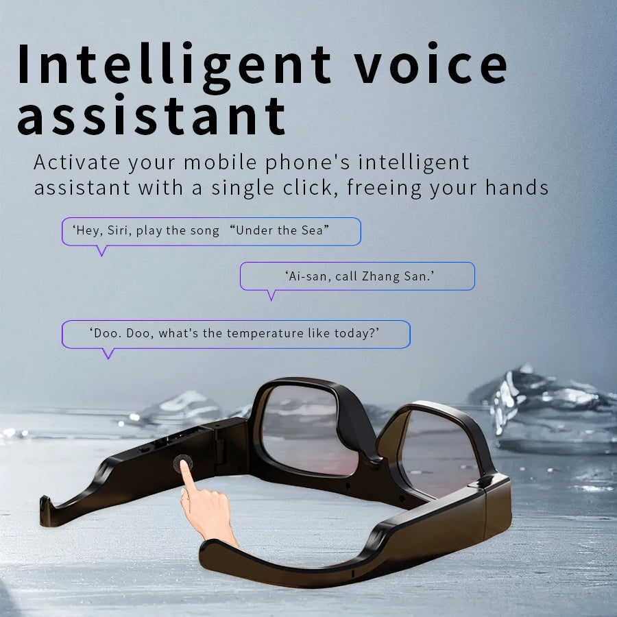 New 2K/4K Smart Glasses, High-Definition Sports Camera Glasses, Outdoor Wireless Bluetooth Recording, Sunglasses, Micro Camera ﻿