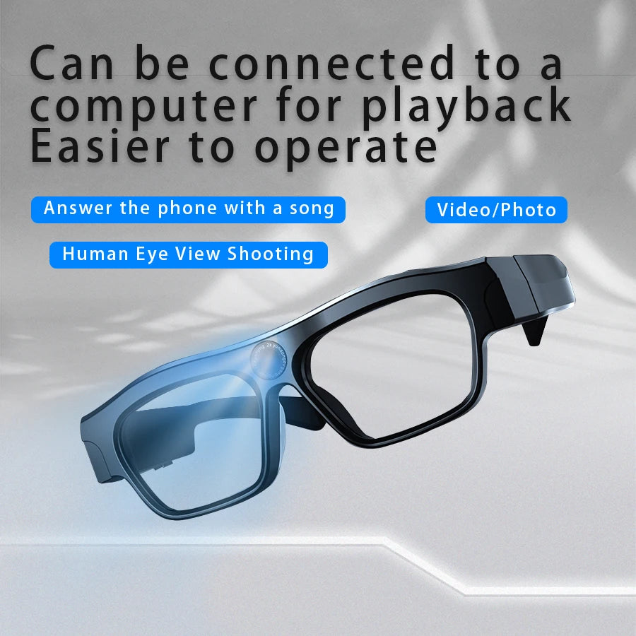 New 2K/4K Smart Glasses, High-Definition Sports Camera Glasses, Outdoor Wireless Bluetooth Recording, Sunglasses, Micro Camera ﻿