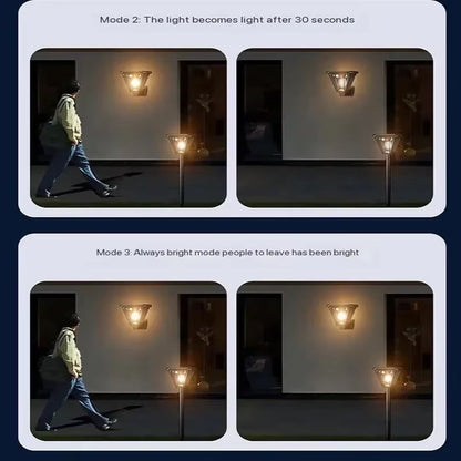 2-in-1 Solar Outdoor Camping & Garden Lamps - LED Induction Wall & Floor Lighting for Stunning Landscapes